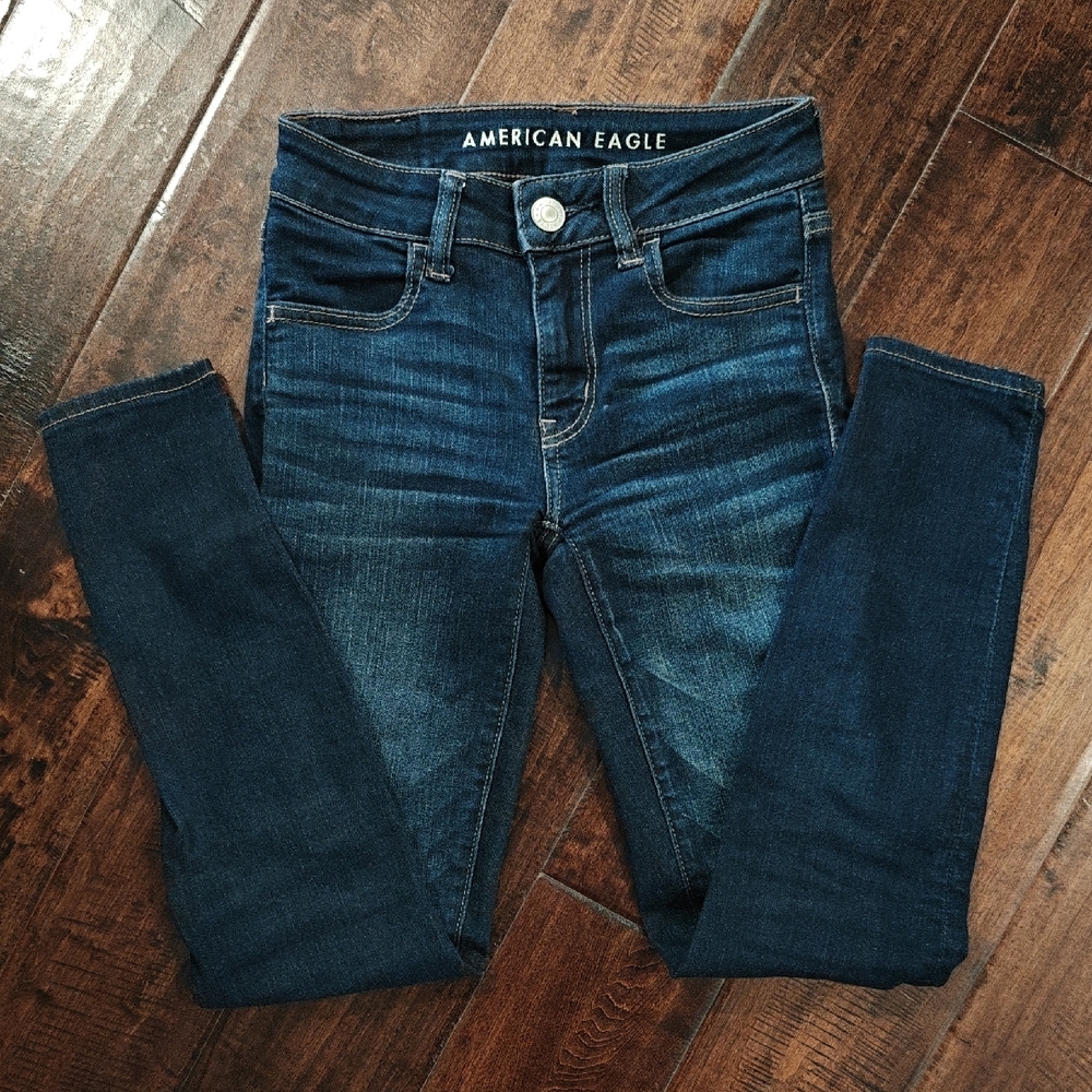 American Eagle Outfitters Women's Deep Indigo Skinny Jeans